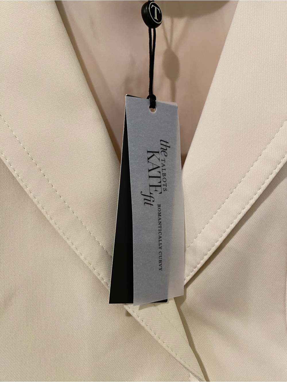 NWT Talbots Kate Fit Ivory Blazer Size 16 - Picture 7 of 10